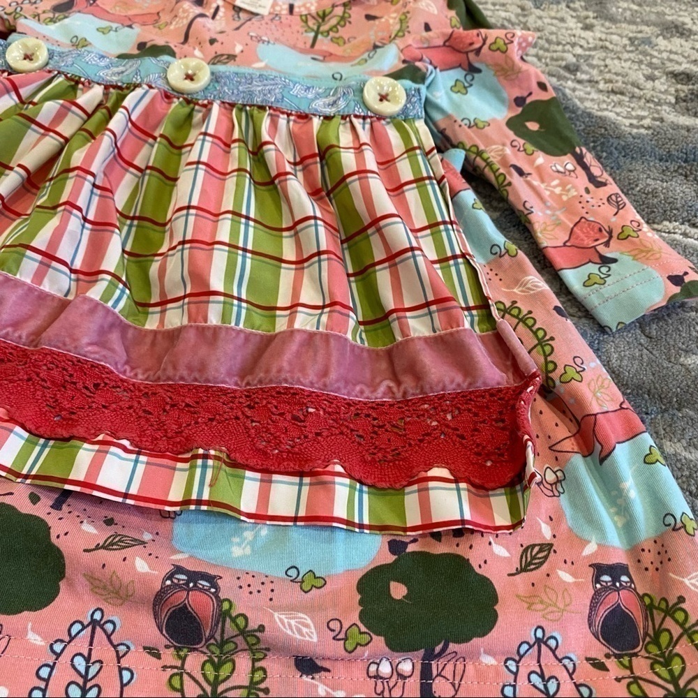 Matilda Jane Magic Woodland Dress Fox Owl 18 m - Picture 3 of 7